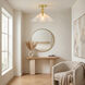 Milton 1 Light 17.5 inch Light Gold Pendant Ceiling Light